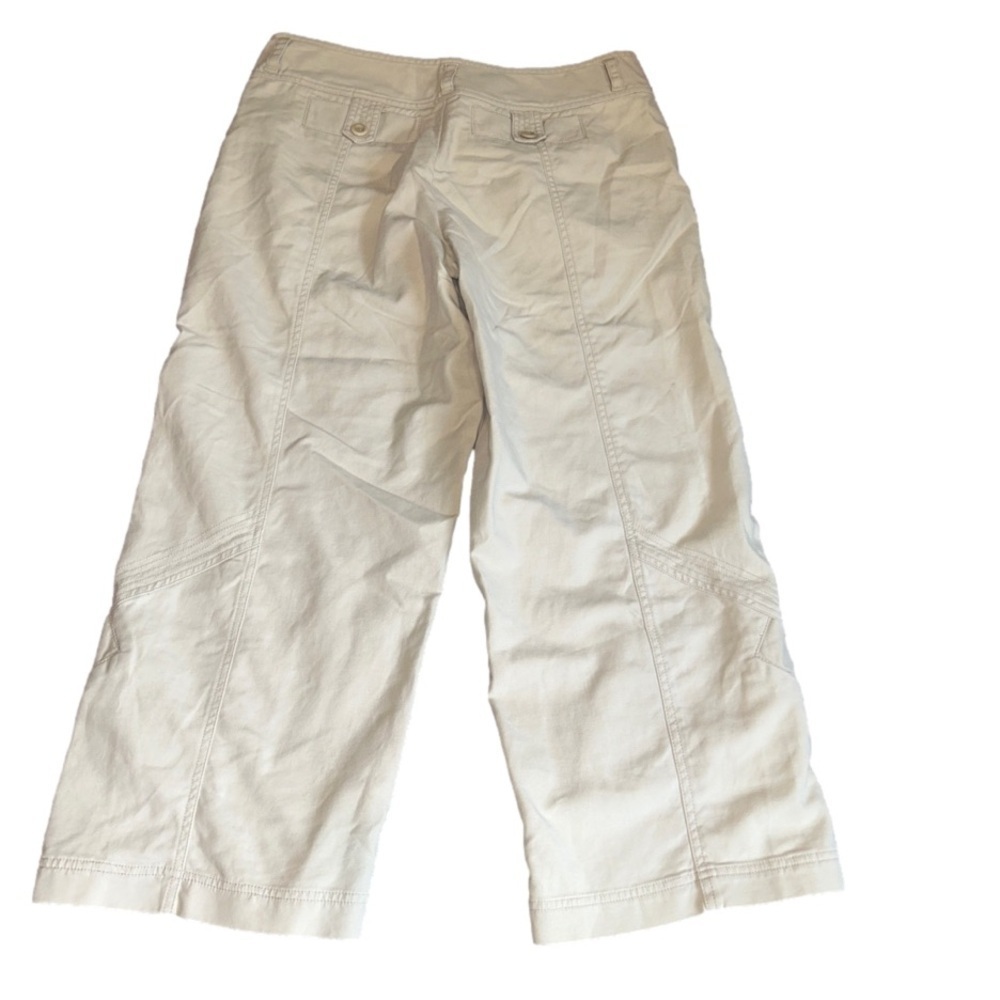 NWOT ISDA & CO Cropped Wide Leg Cargo Khaki Pants Size 10